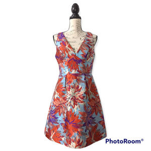 Nicole Miller NY Floral Jacquard Party Dress